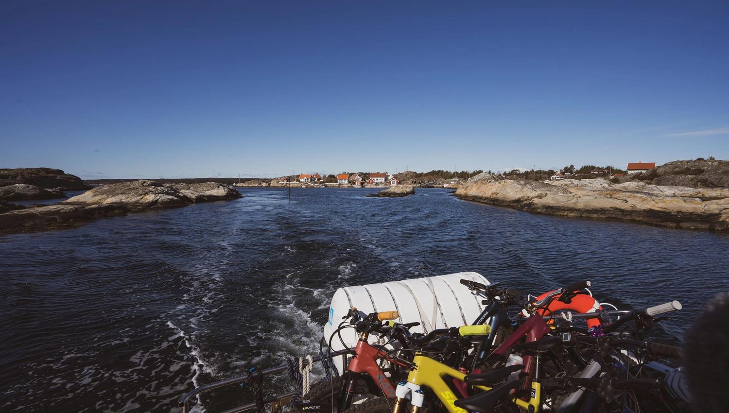bikes on the boat
