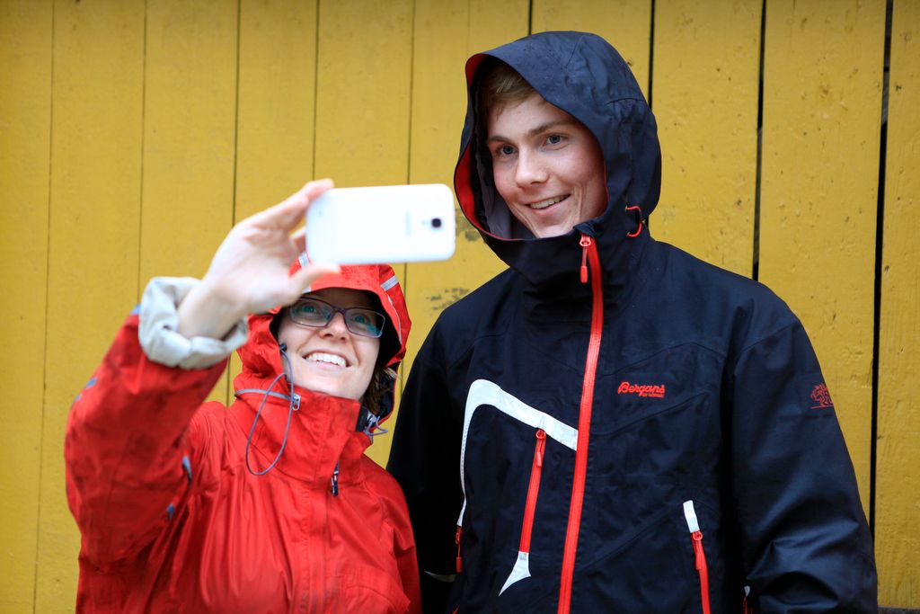 Sykkeltur Ytterøy rundt. Selfies må til