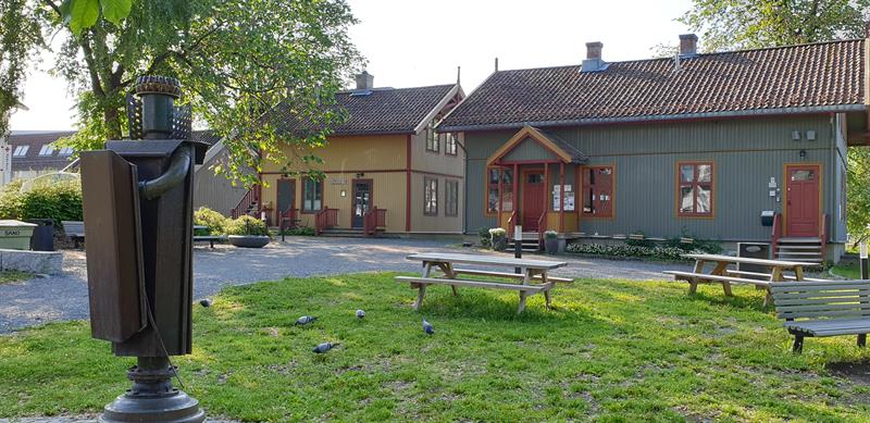 Løkkehaven med de tre småhusene