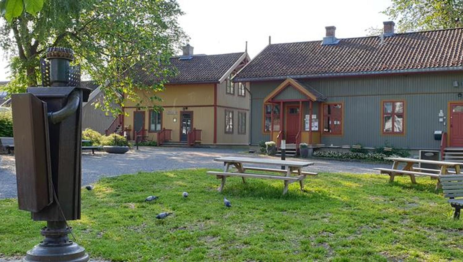 Løkkehaven med de tre småhusene
