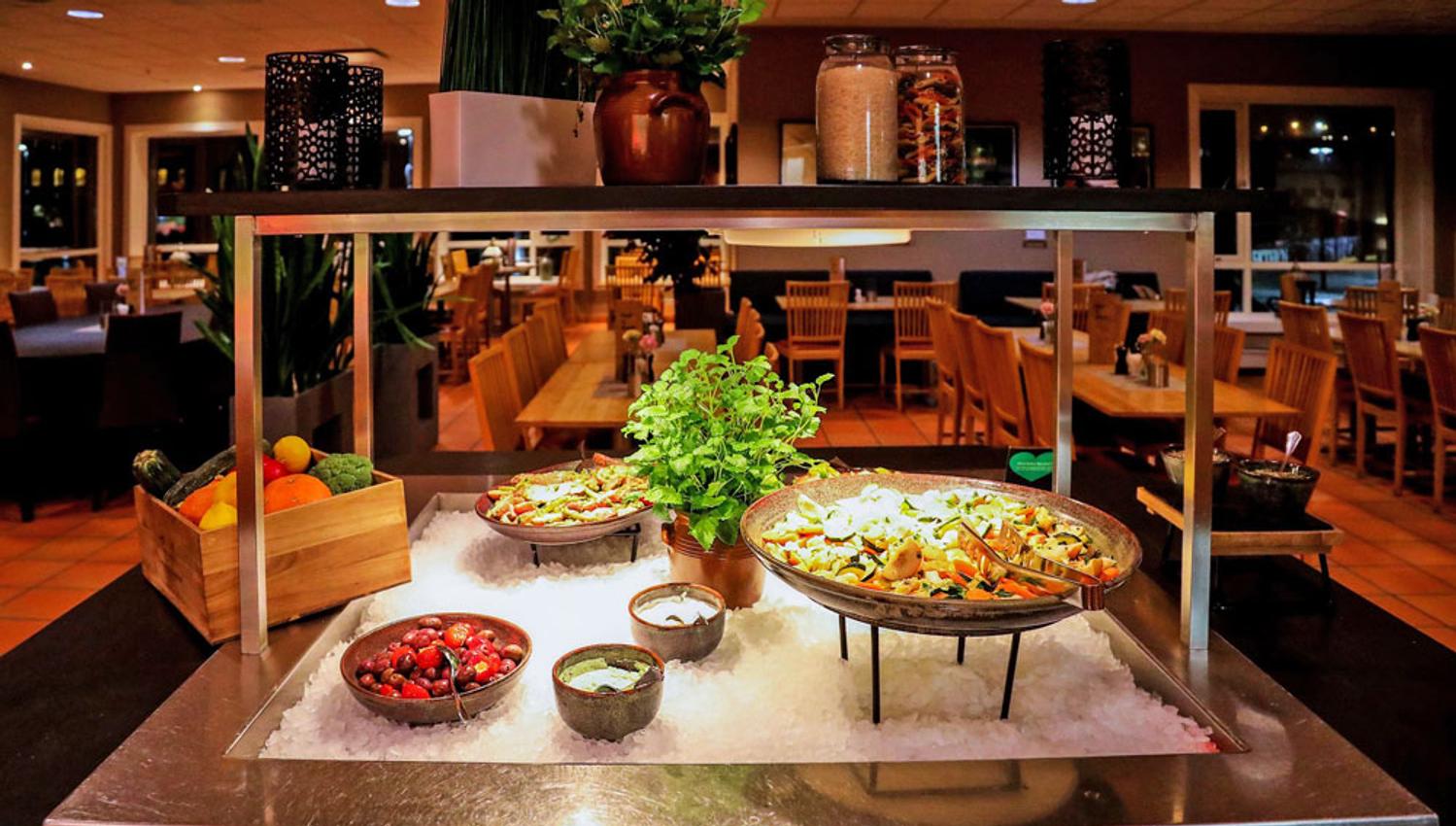 evening buffet at the Home Hotel Bryggeparken