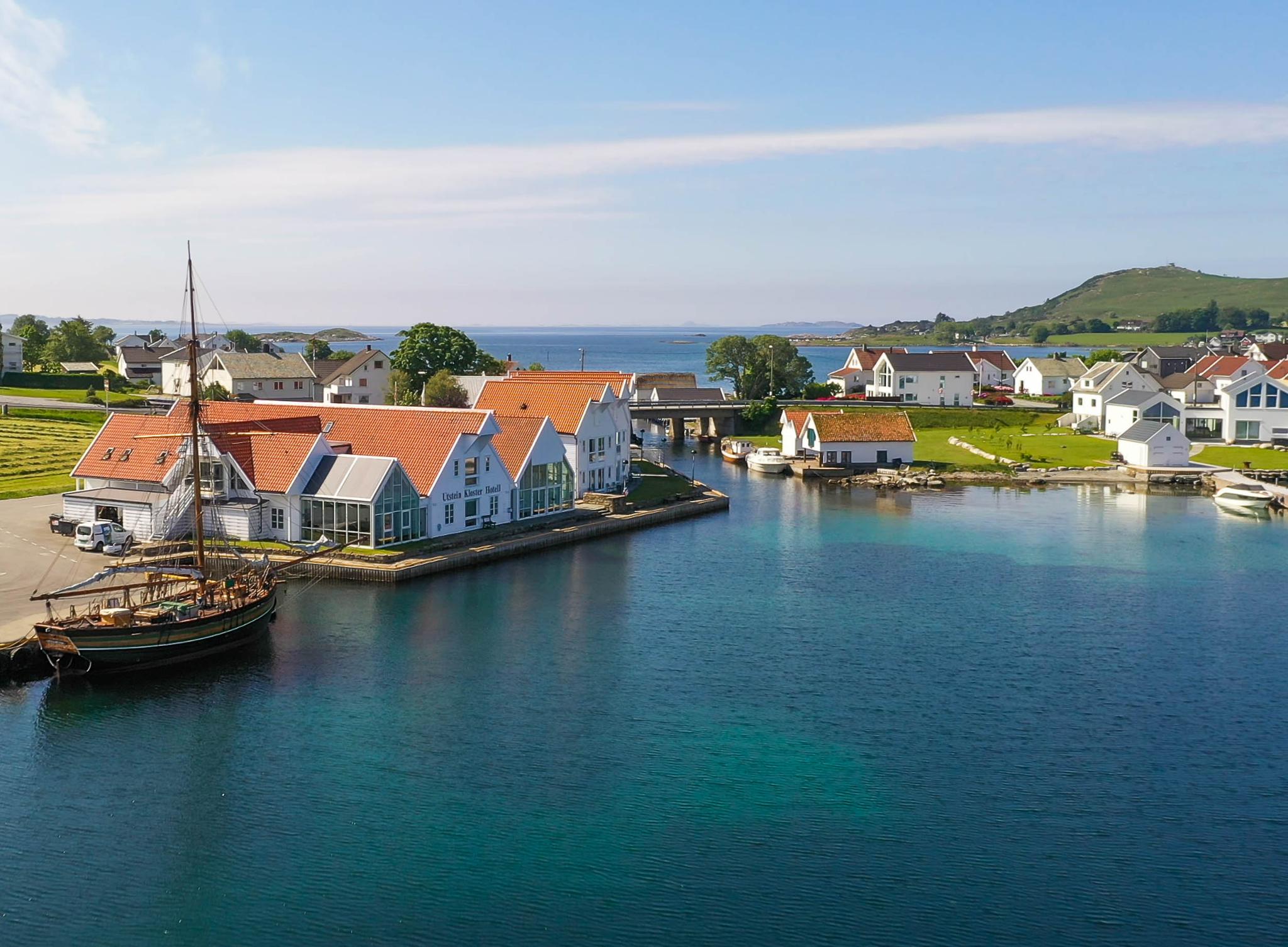 Utstein Kloster Hotell in a stunning landscape in the islands surrounding Stavanger.