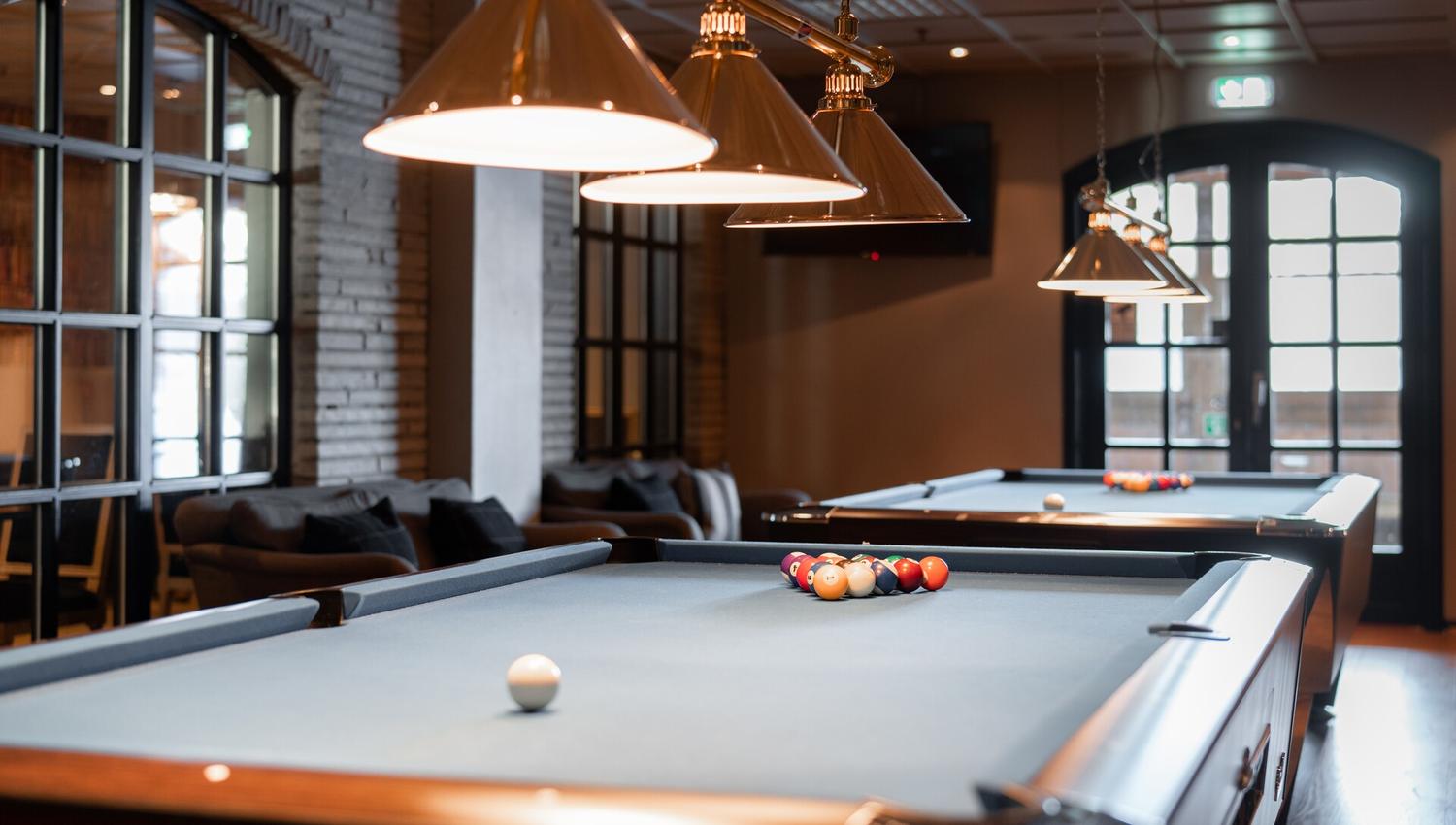 The pool table at Scandic Hafjell