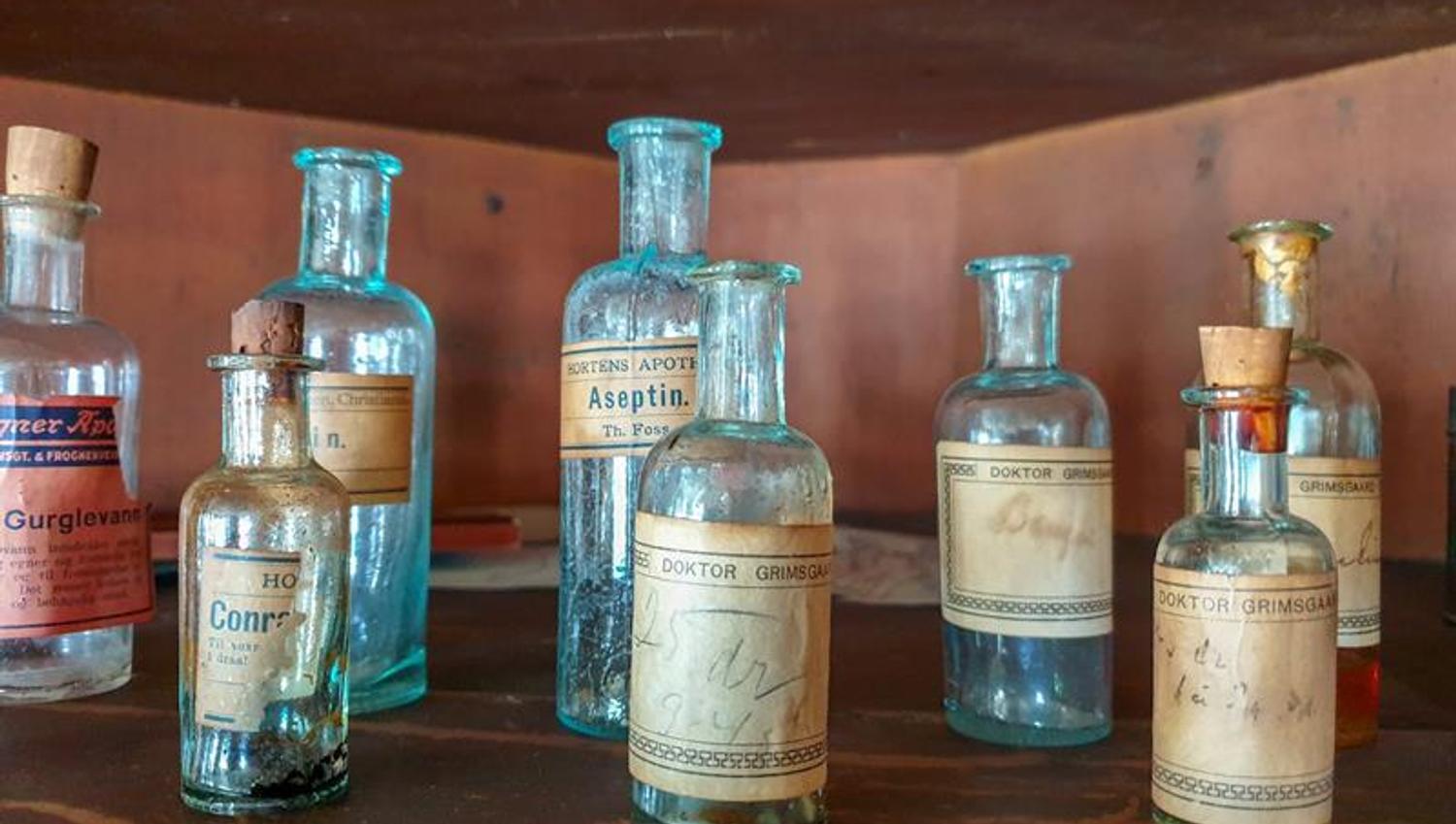 Old medicine bottles