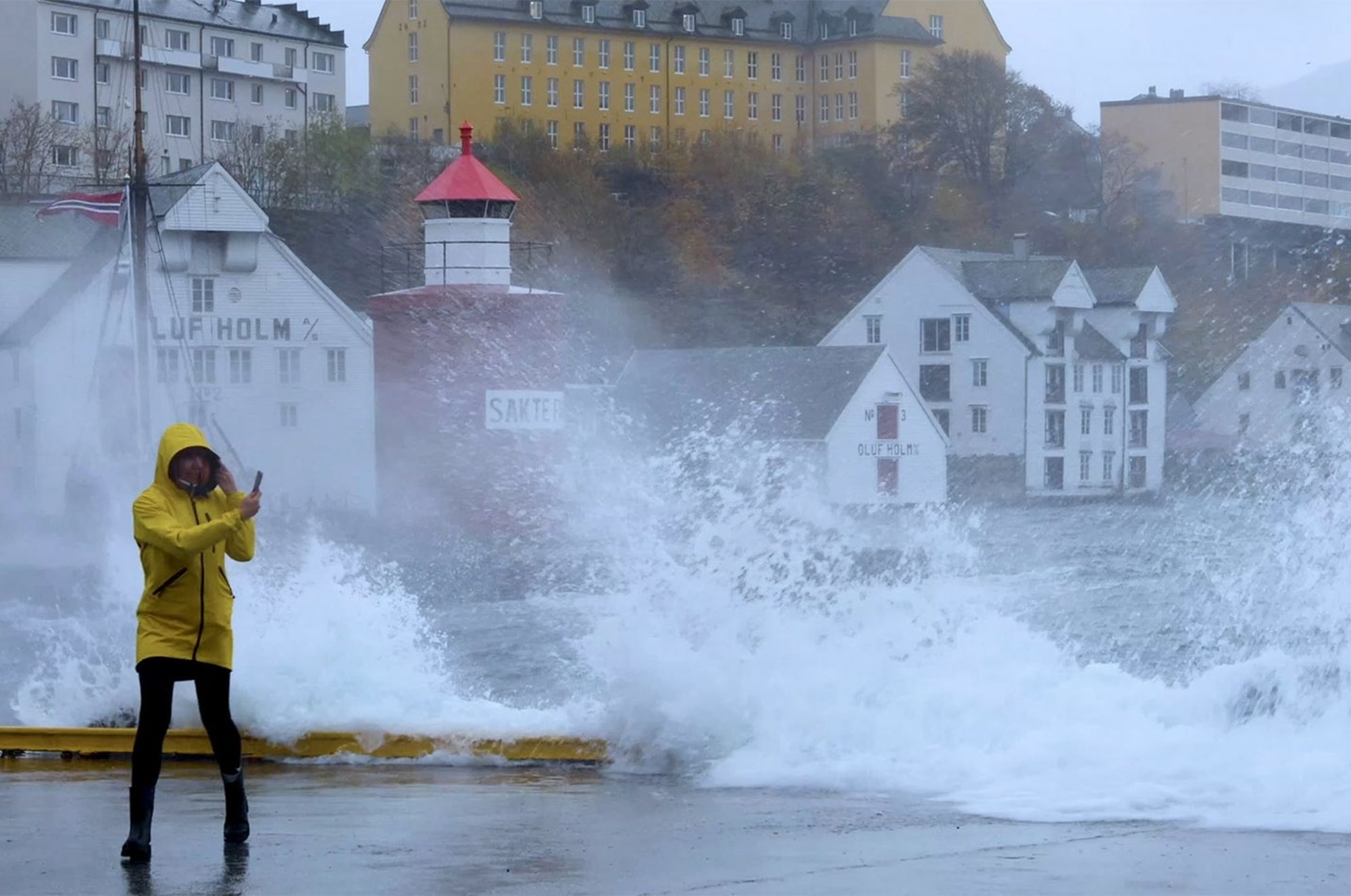 A stormy day in Ålesund