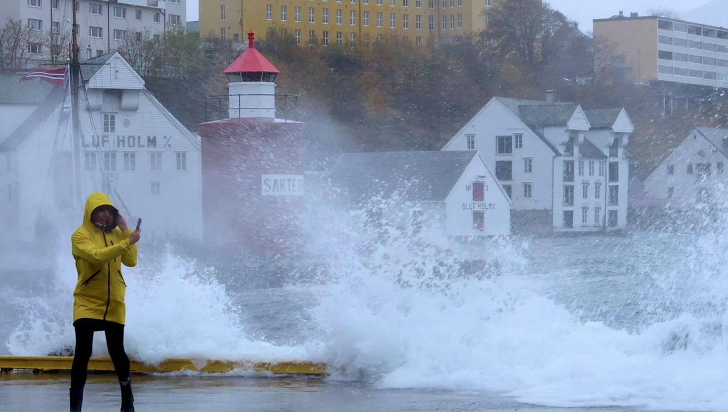 A stormy day in Ålesund