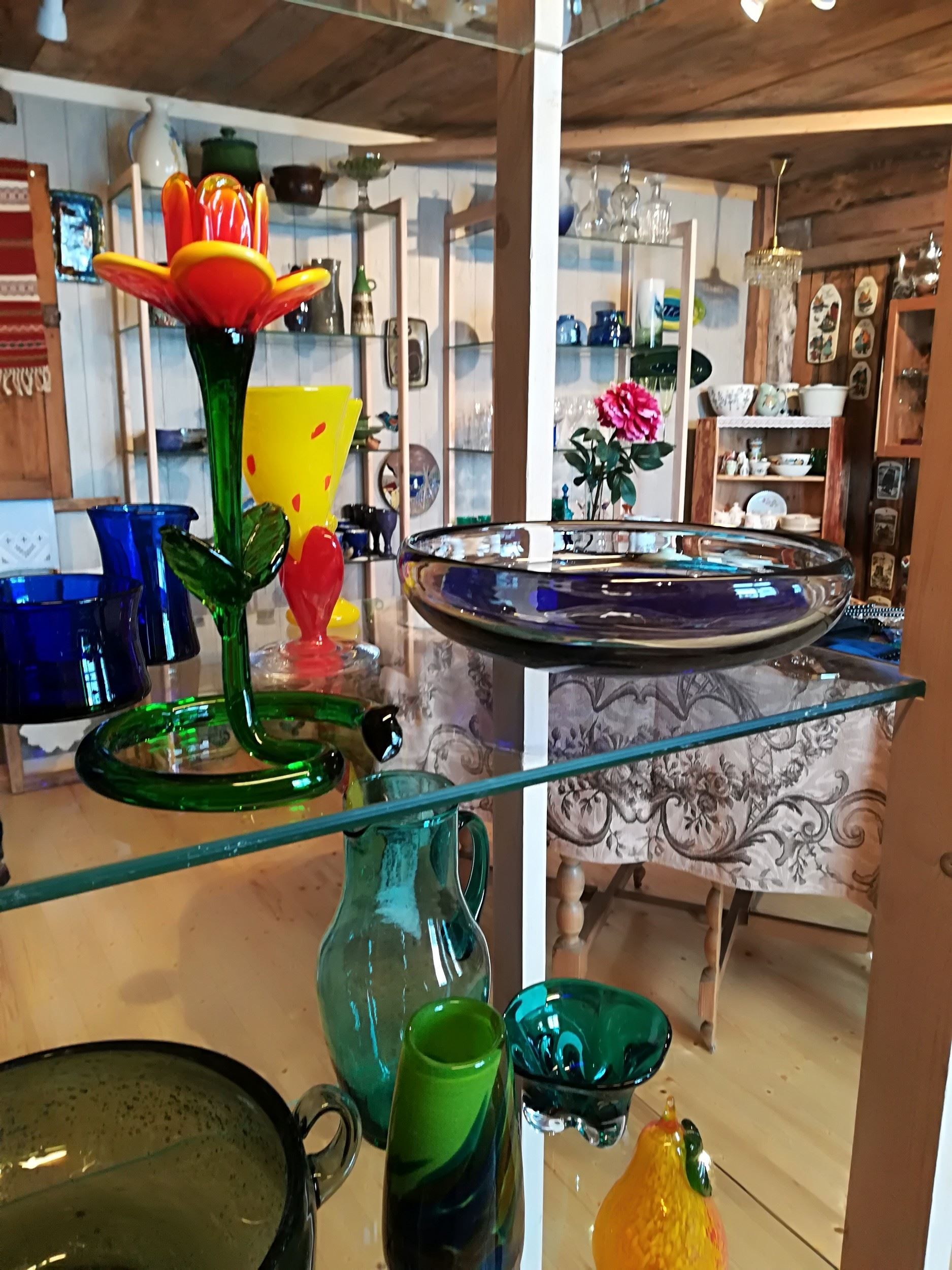 Glasskunst fra antikkavdelingen