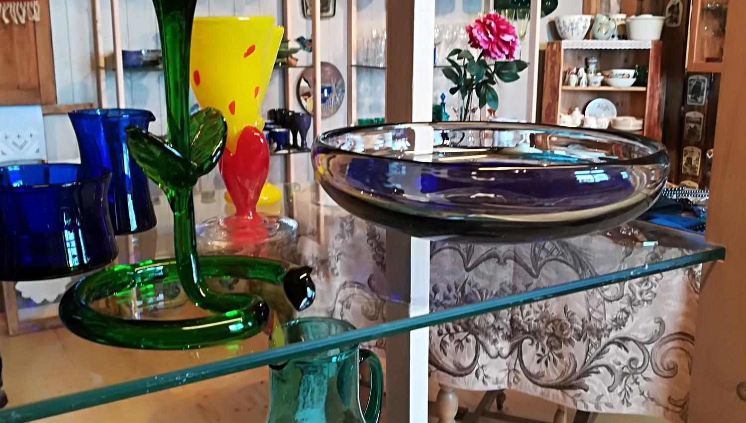 Glasskunst fra antikkavdelingen