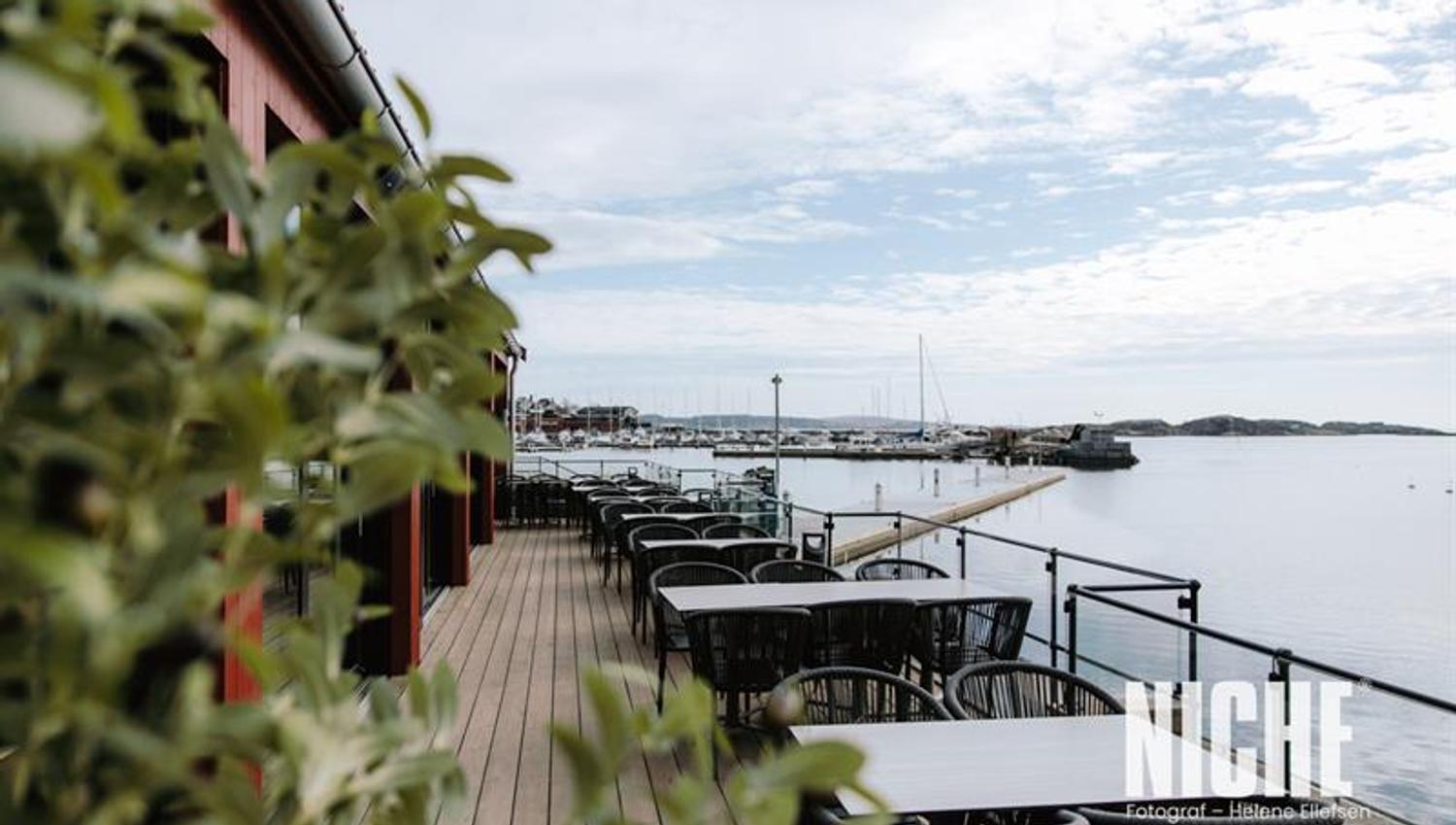 Outdoor seating with view