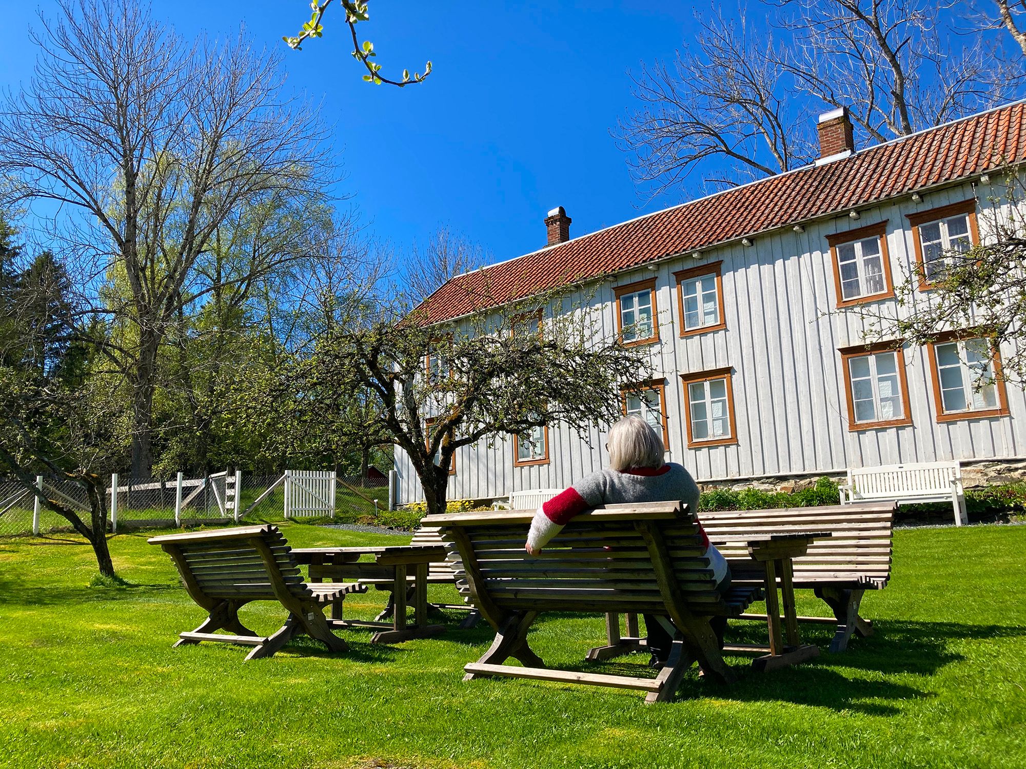 I hagen i bygdtunet