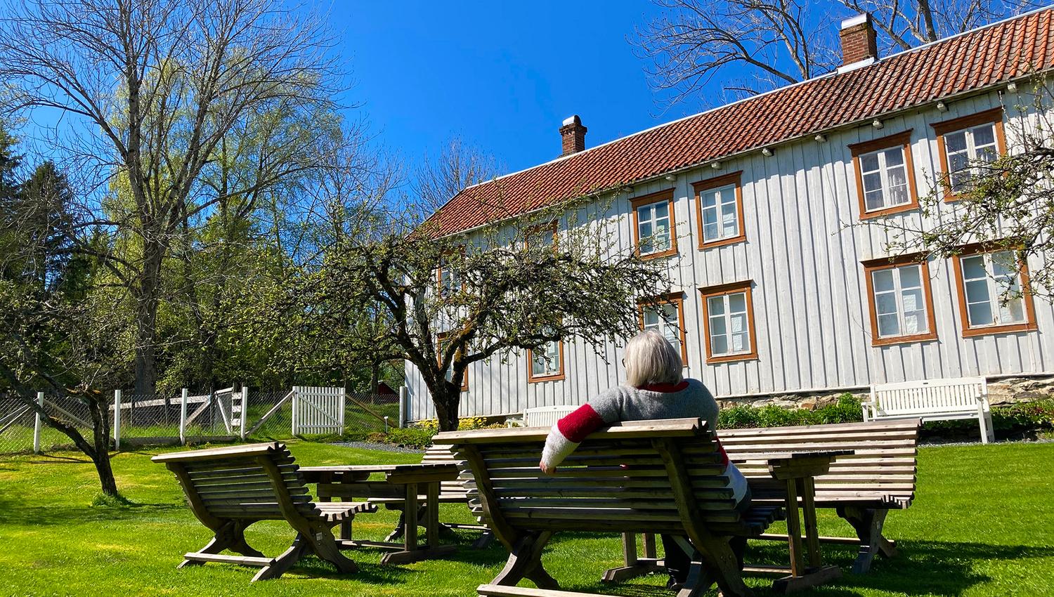 I hagen i bygdtunet