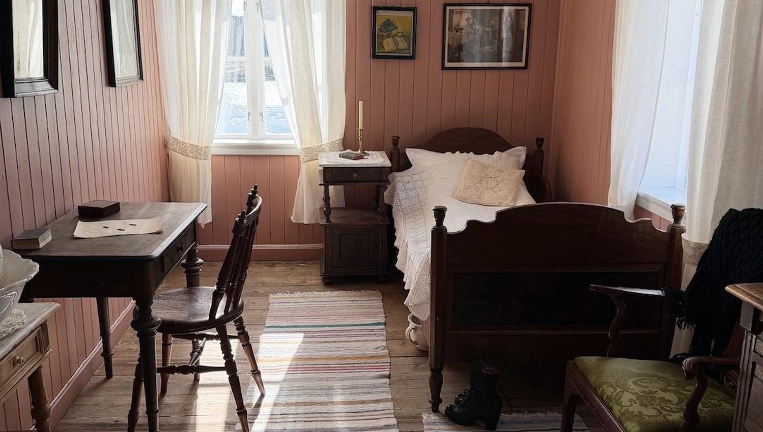 From inside the manor house