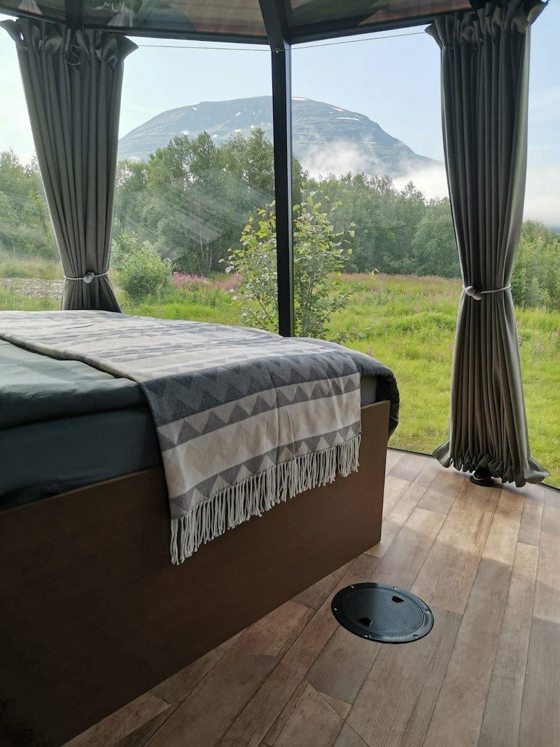View from the bed's edge
