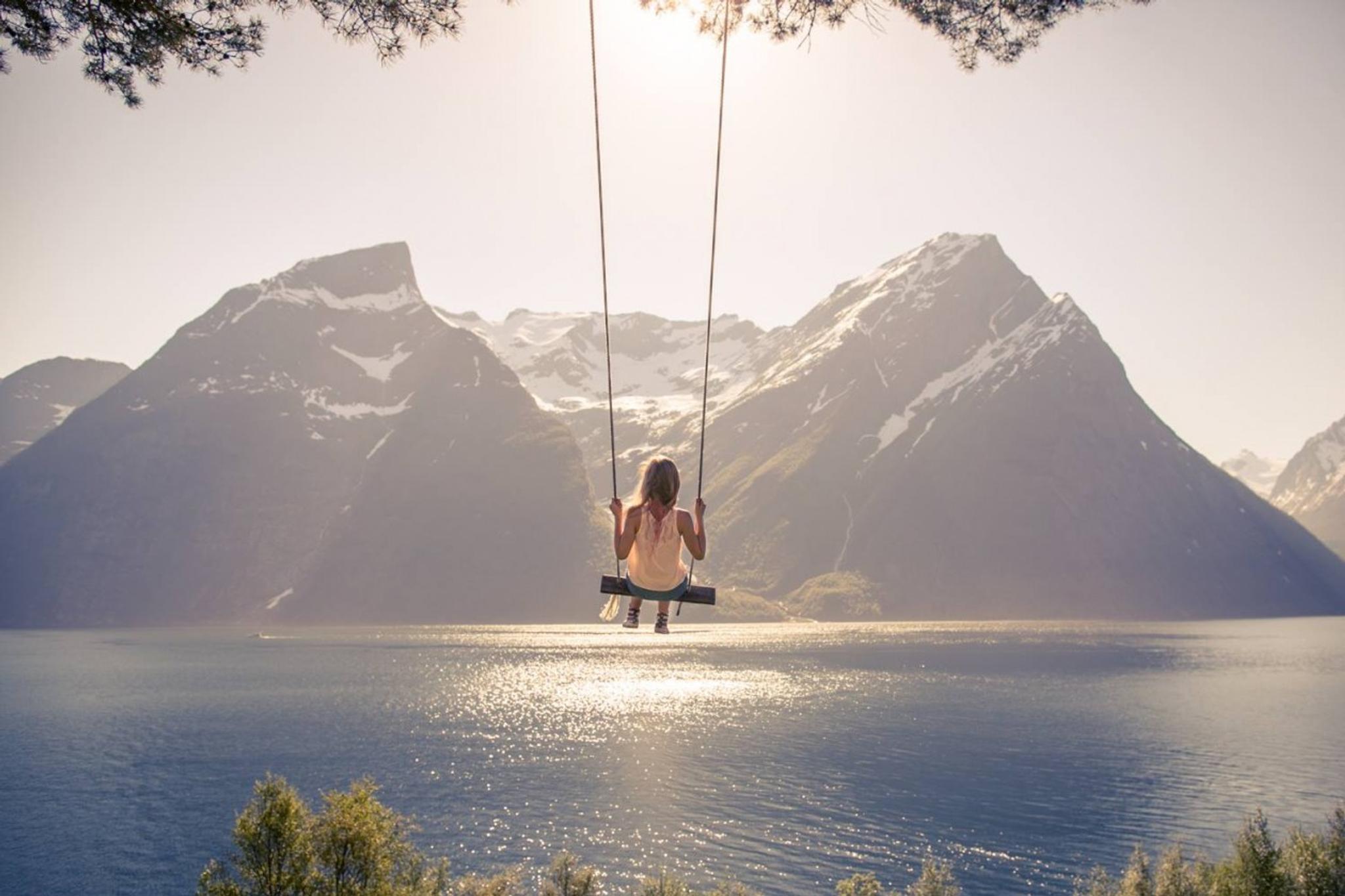 The famous swing at Christian Gaard, Trandal