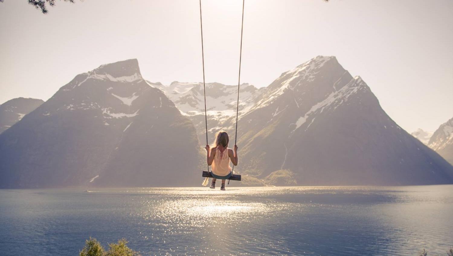 The famous swing at Christian Gaard, Trandal