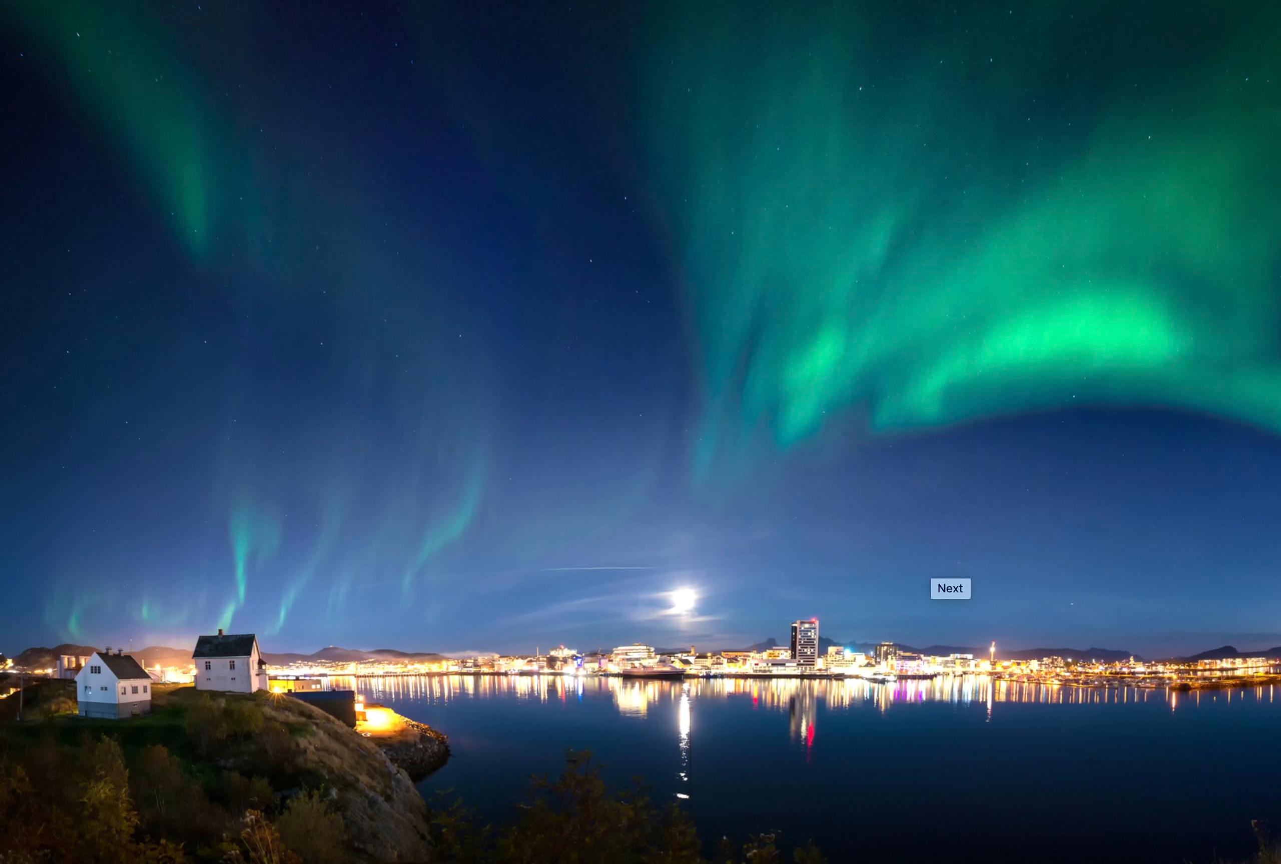Guided Northern Lights safari from Bodø