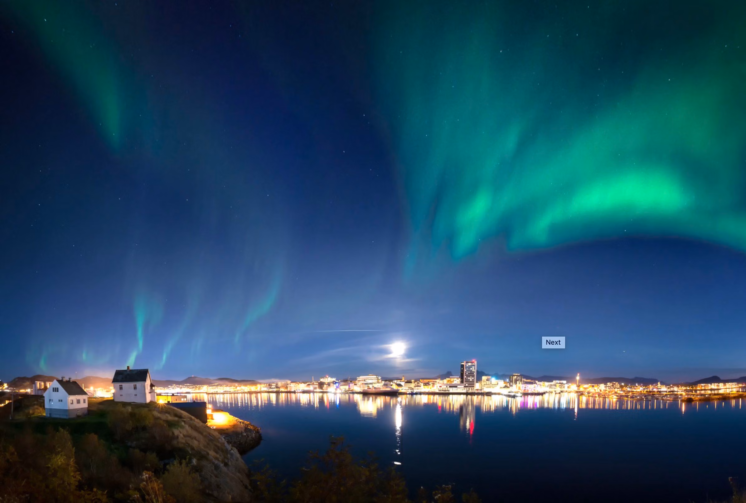 Guided Northern Lights safari from Bodø