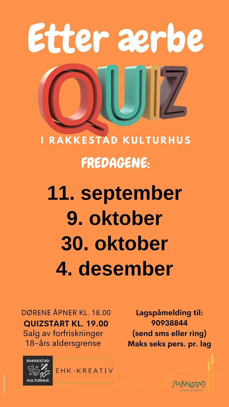 Velkommen på Etterærbe Quiz