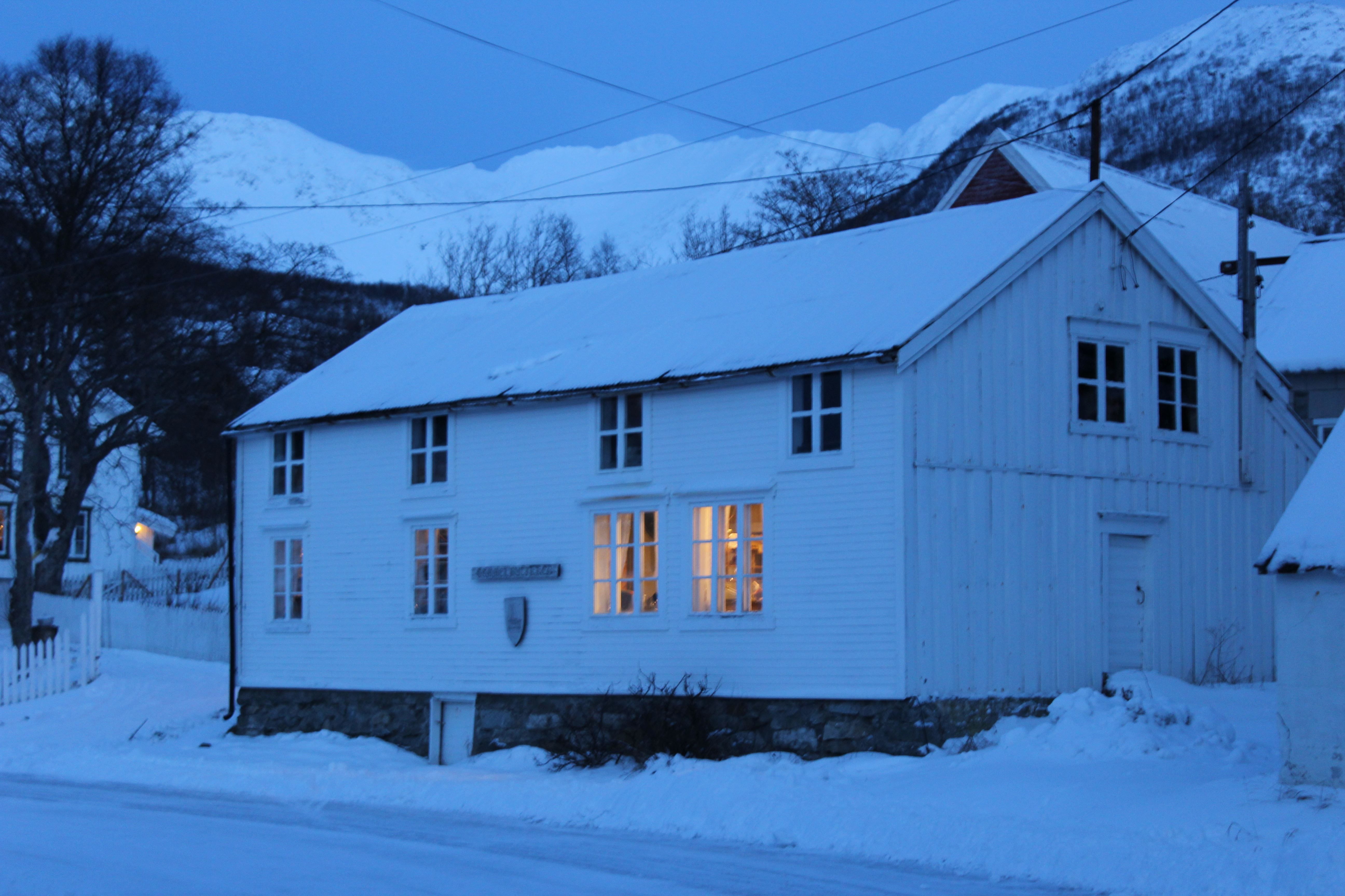 winter photo, outdoors of the venue