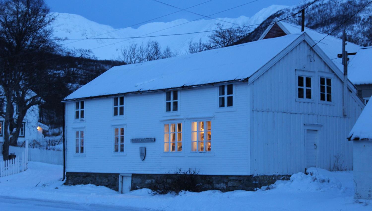 winter photo, outdoors of the venue