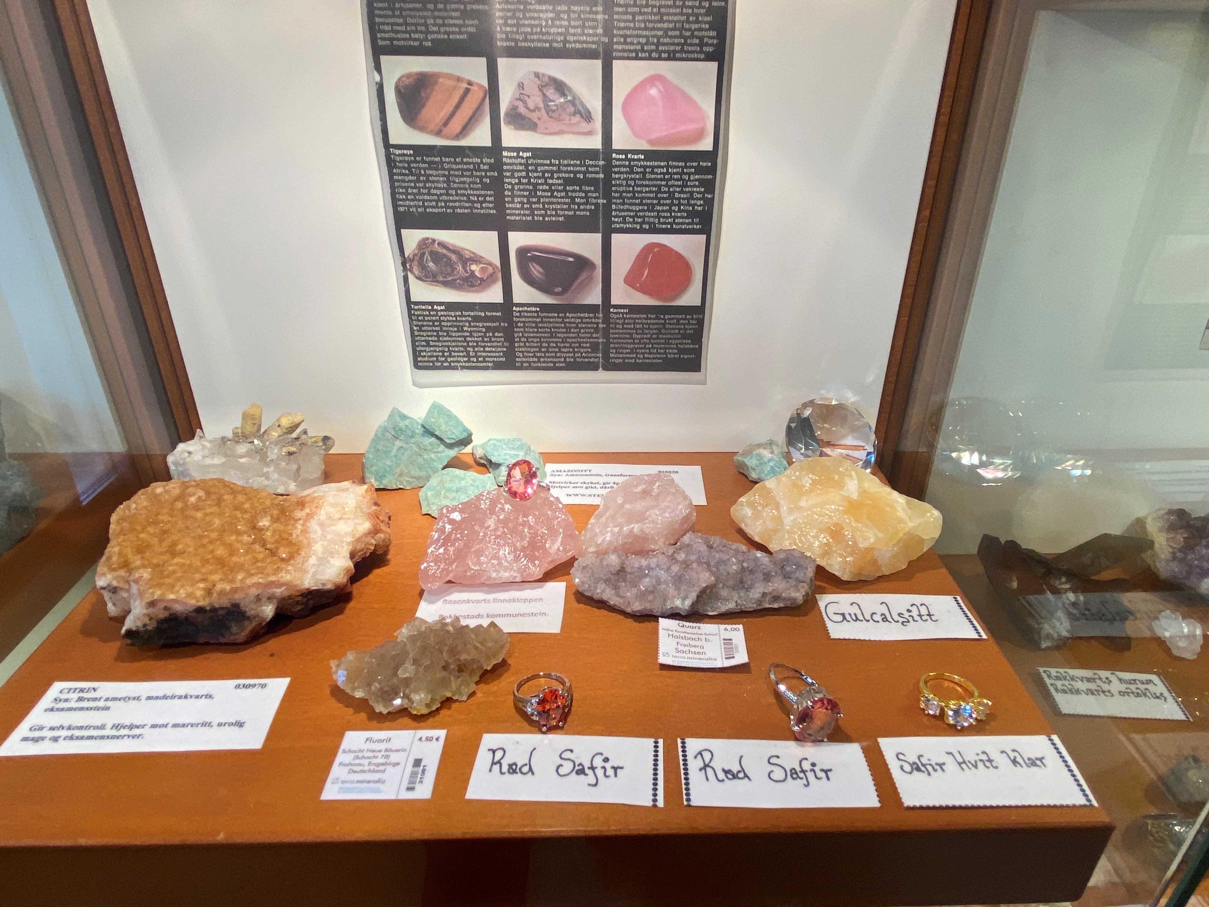 Rocks in different colors
