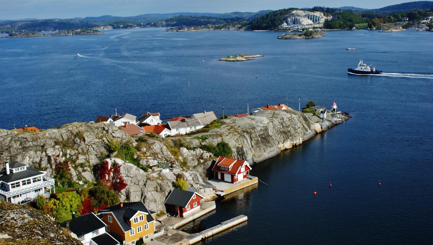 Utsikt fra Veten på Øya