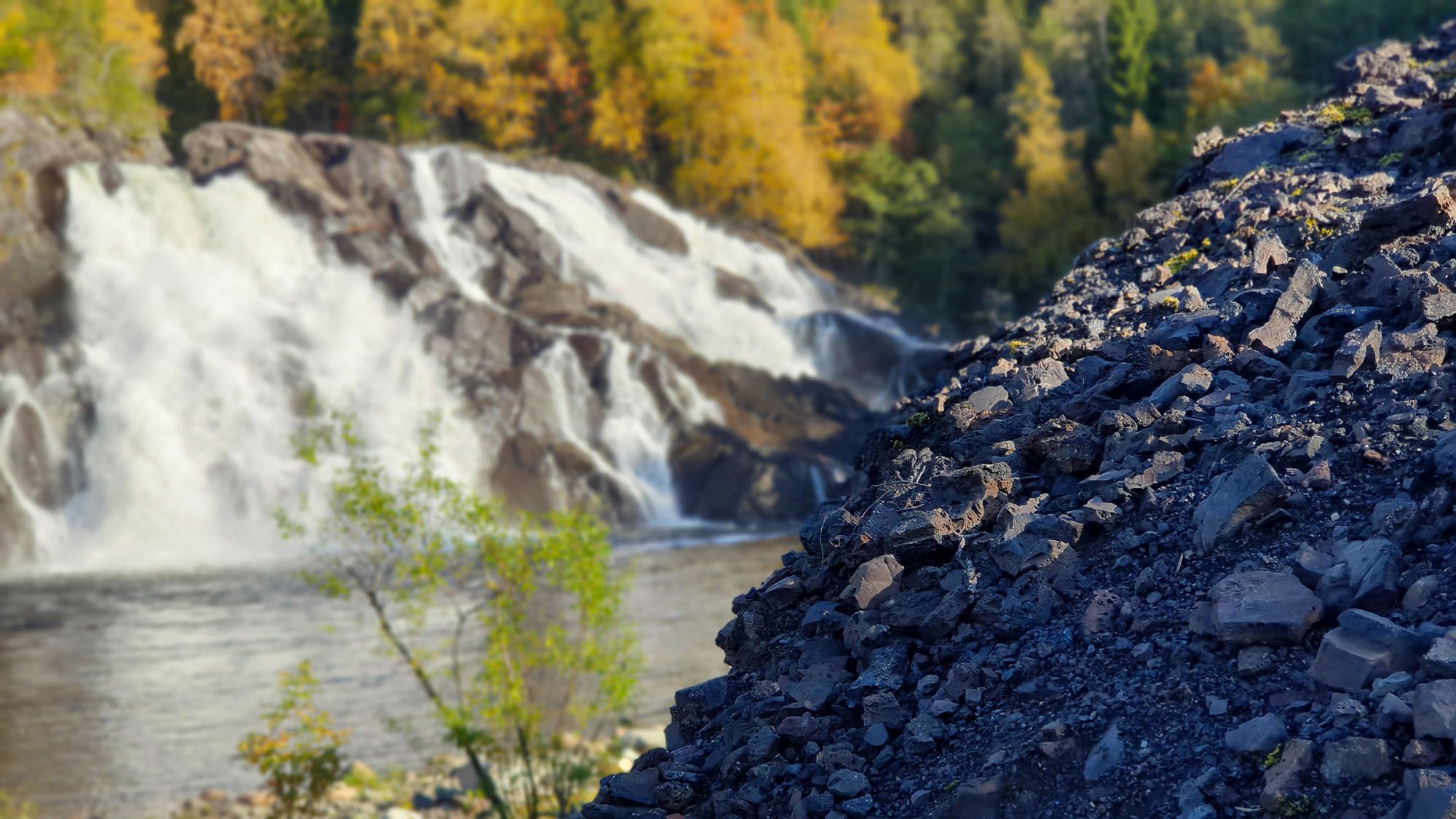 Skjækerfossen Waterfall in Vuku, Verdal