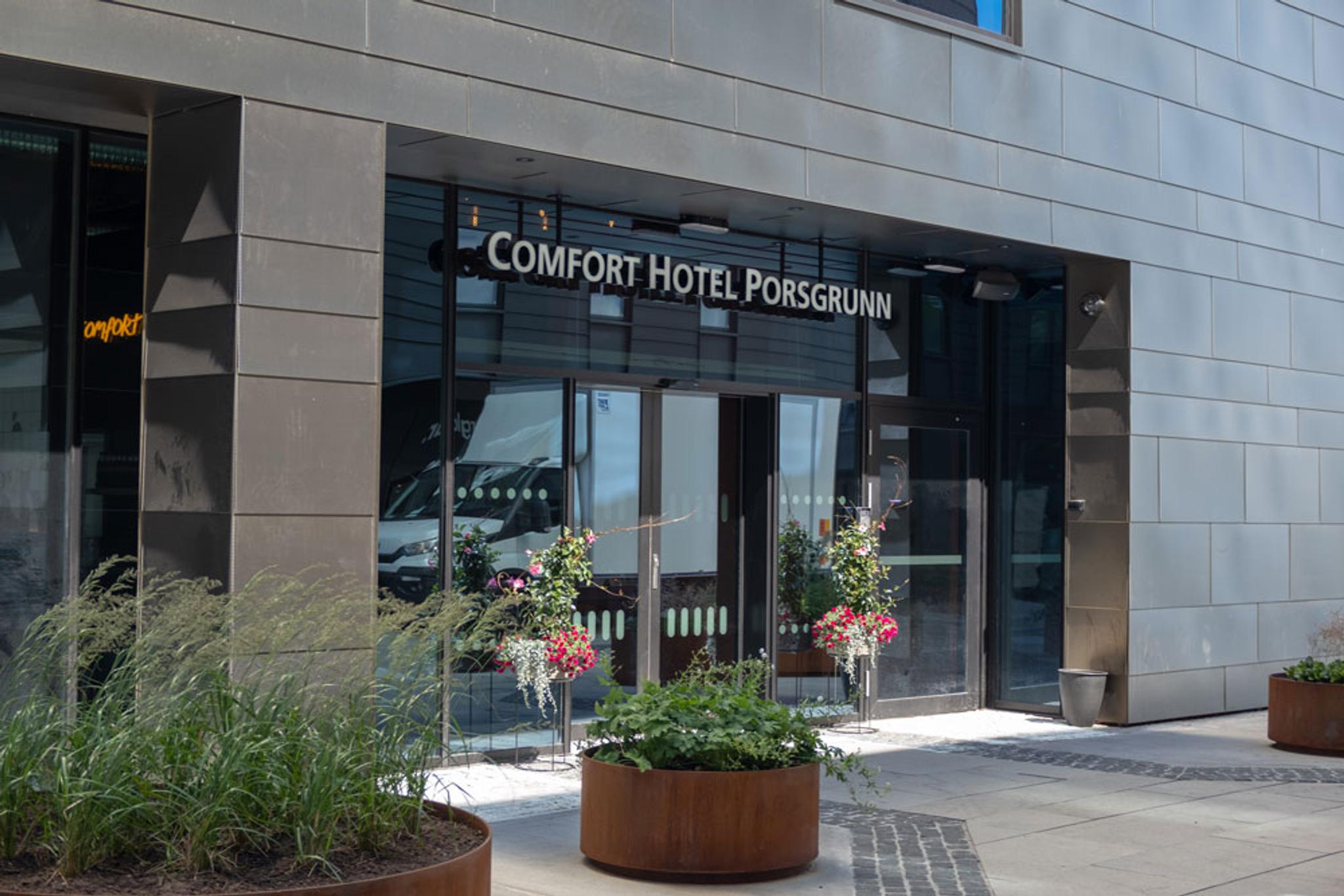 entrance to Comfort Hotel Porsgrunn