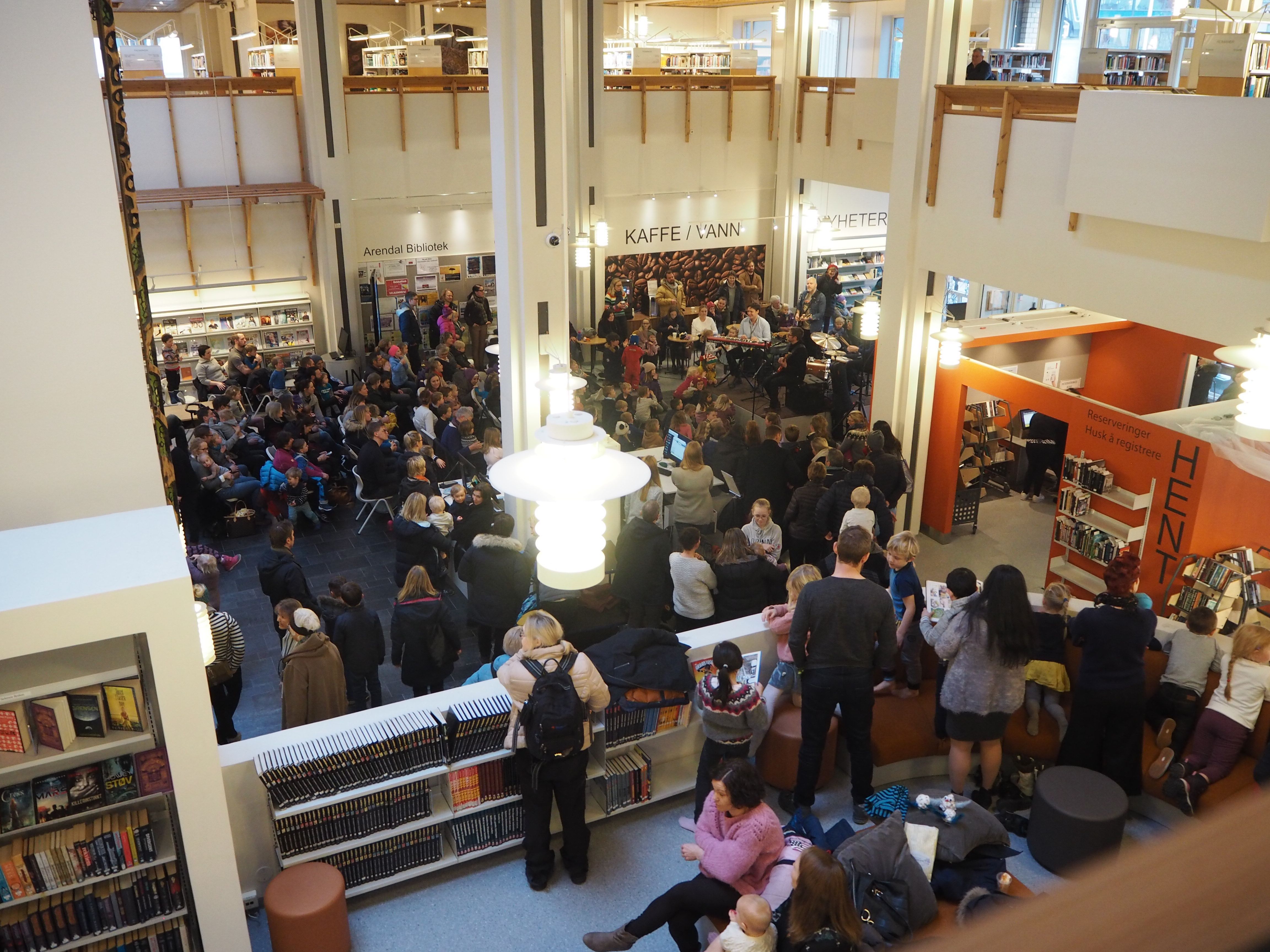Konsert på Arendal bibliotek