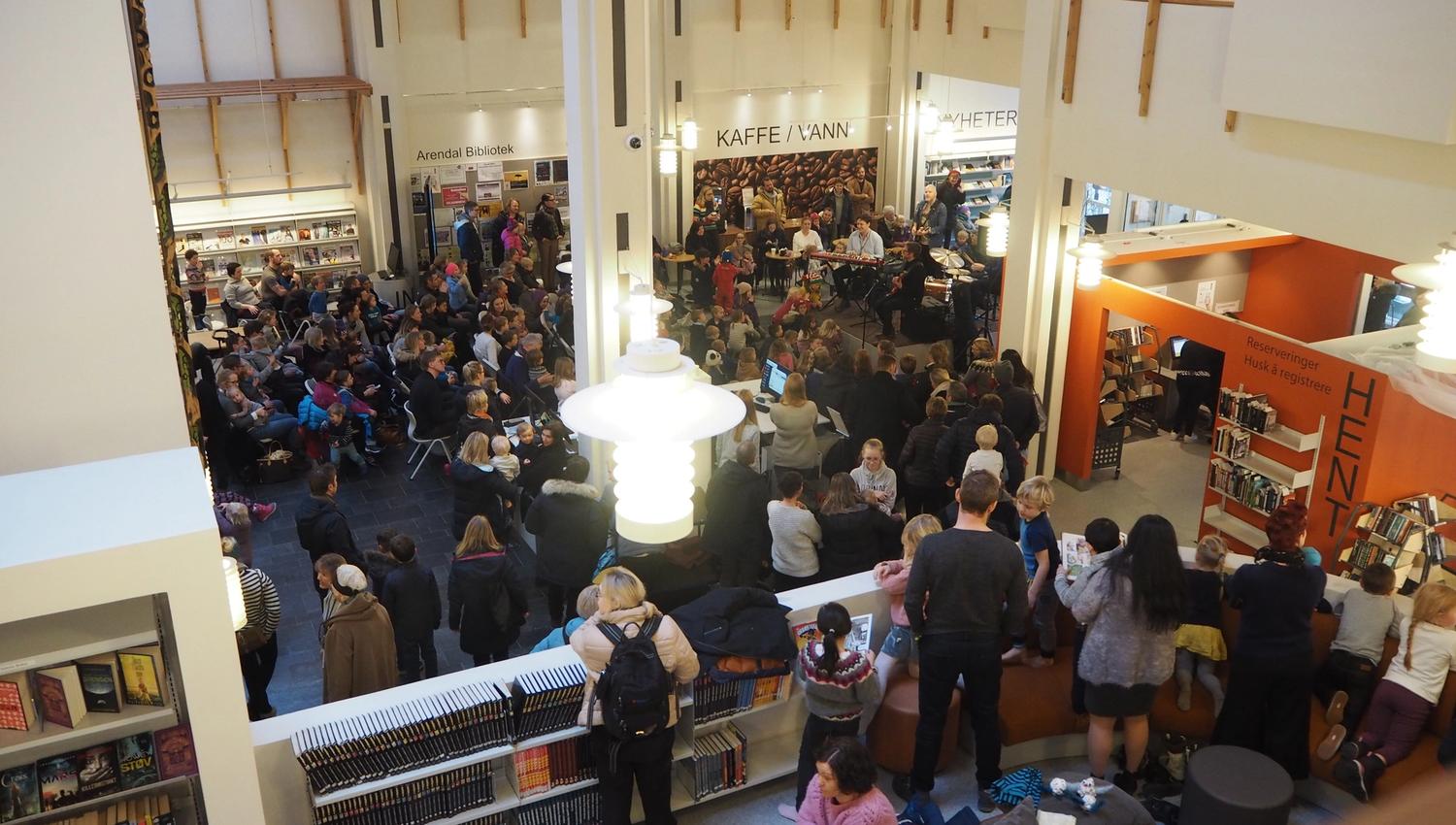 Konsert på Arendal bibliotek