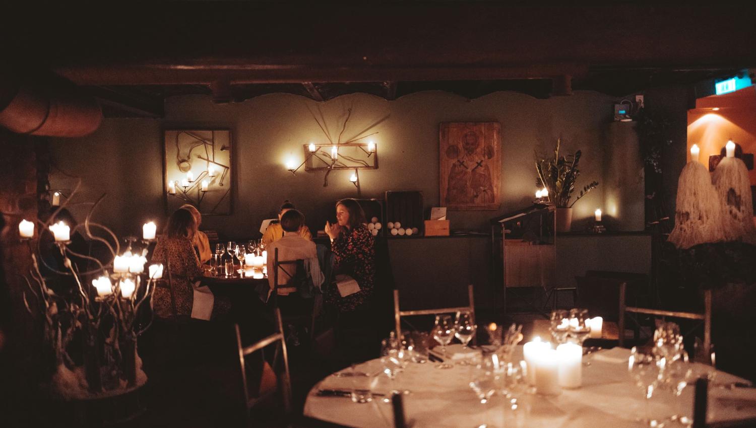 Women sitting around a table and dining
