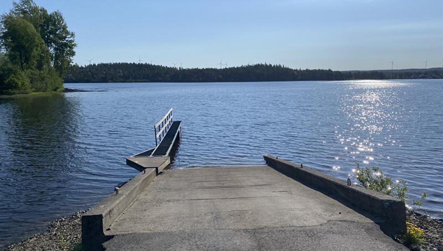 Betong båtutsettingplass i Ysterudvika, Ørje