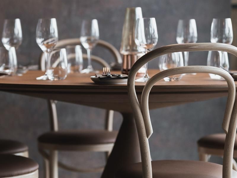 Dekket bord på Brasserie Rivoli