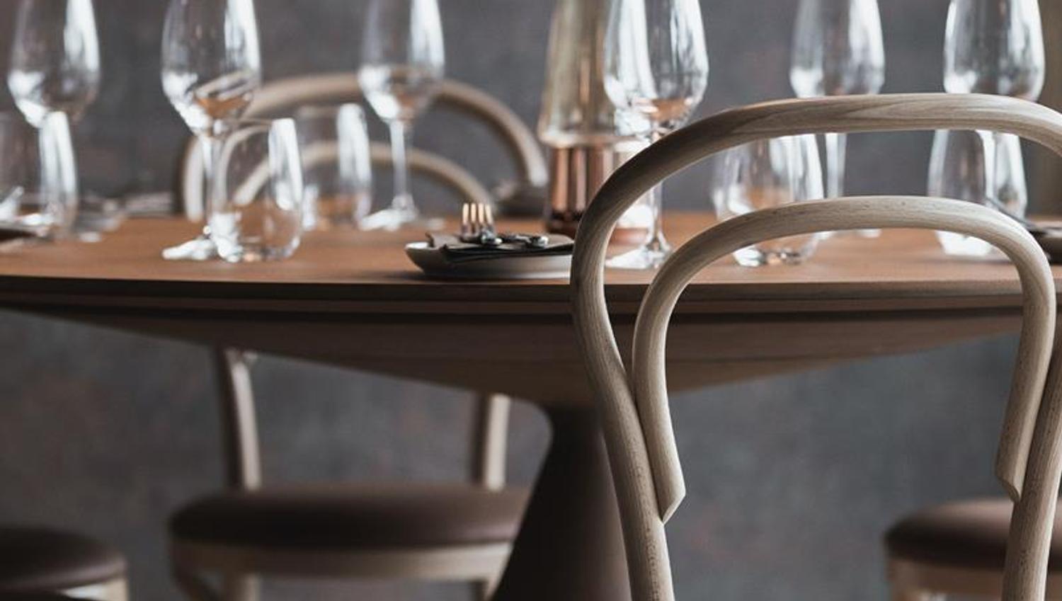 Dekket bord på Brasserie Rivoli