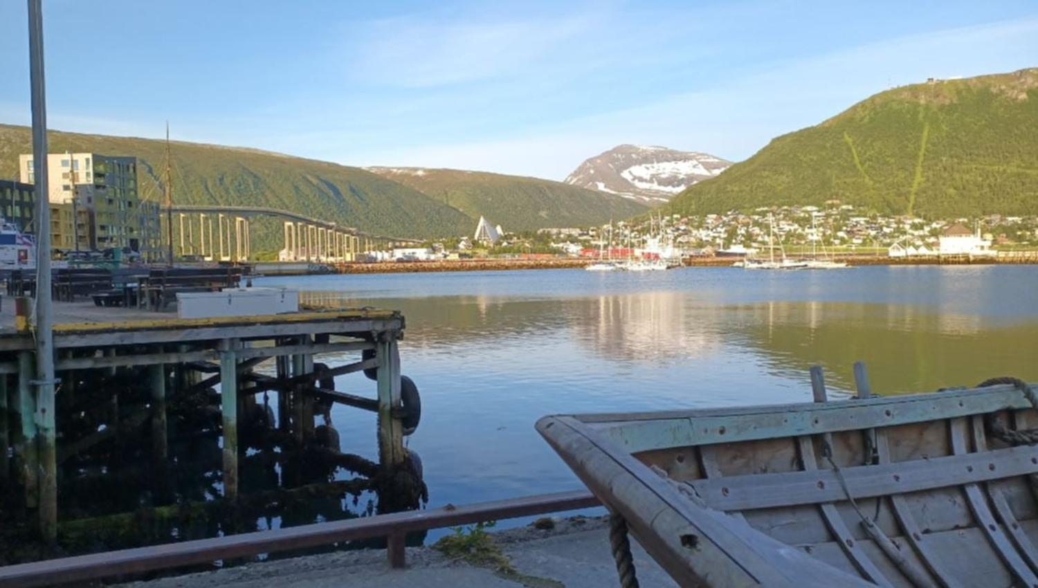View from Tromsø's waterfront, an area closely connected to the city's history and development.