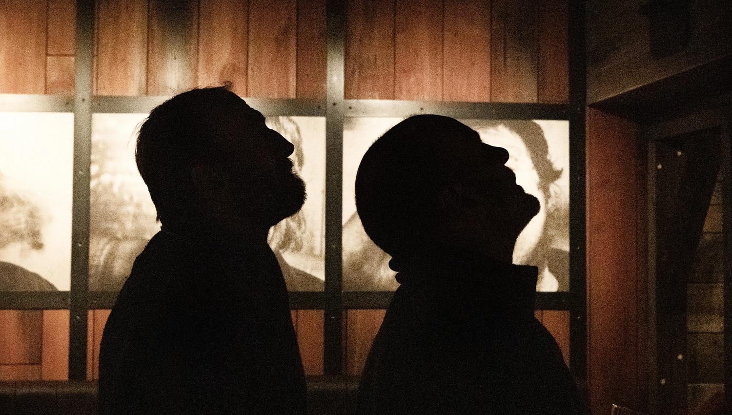 Two persons in the pub