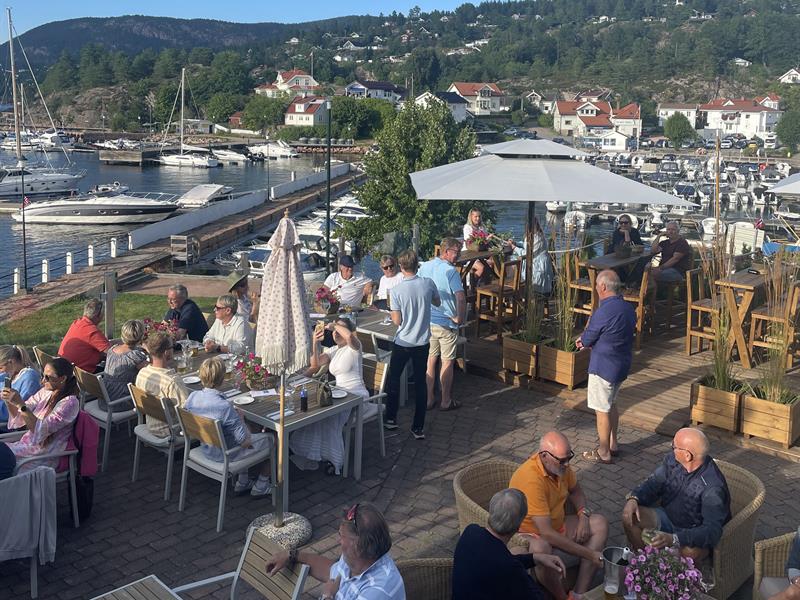 Terrace with hotel guests