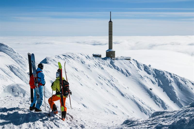 Off piste from Gaustatoppen 