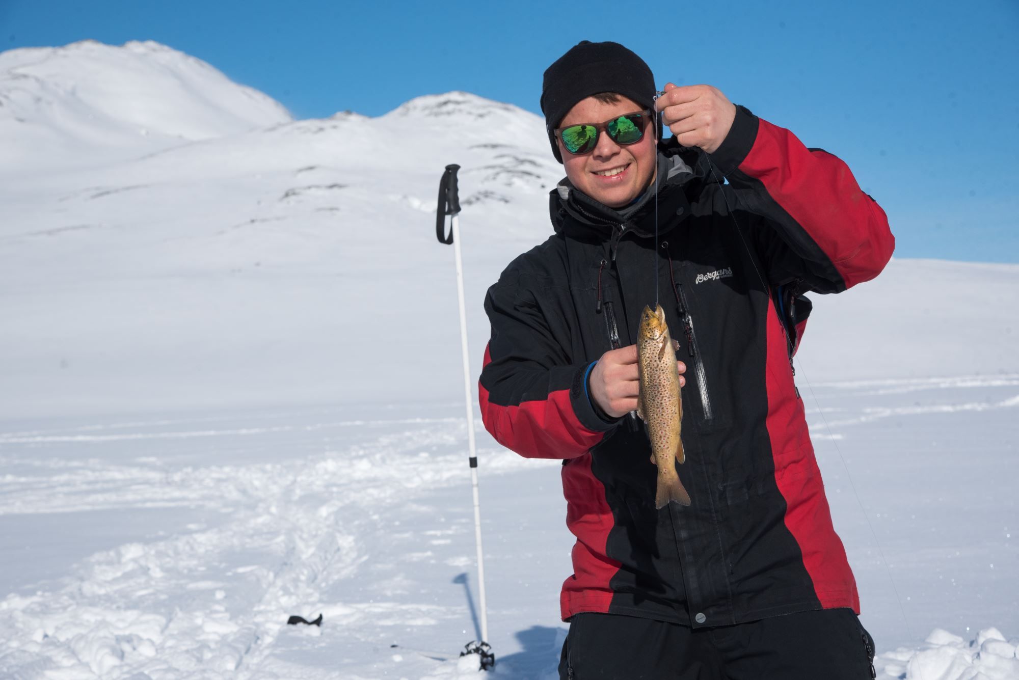 Ice fishing with your personal guide