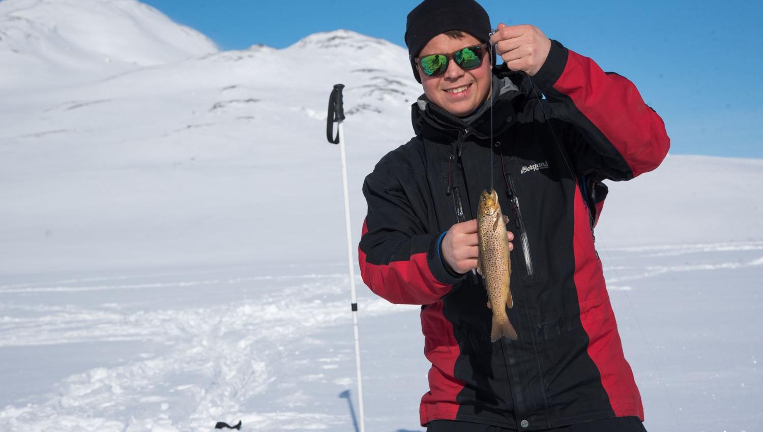 Ice fishing with your personal guide