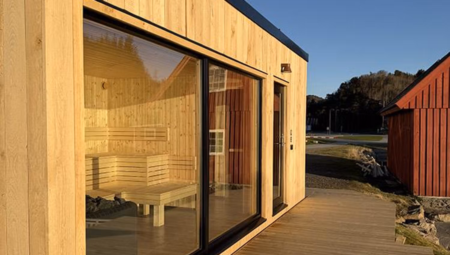 Exterior of the sauna