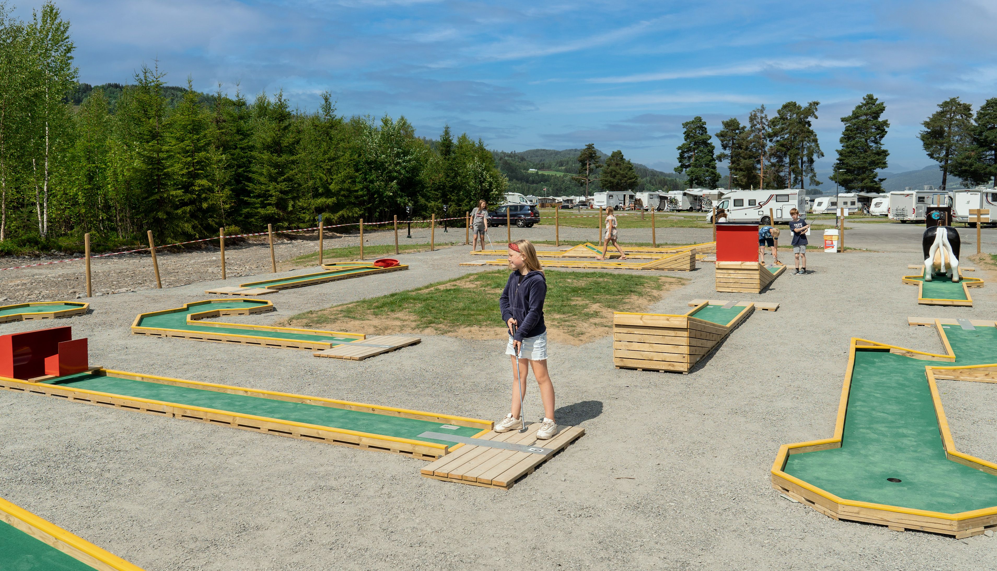 Minigolf på Sveastranda Camping