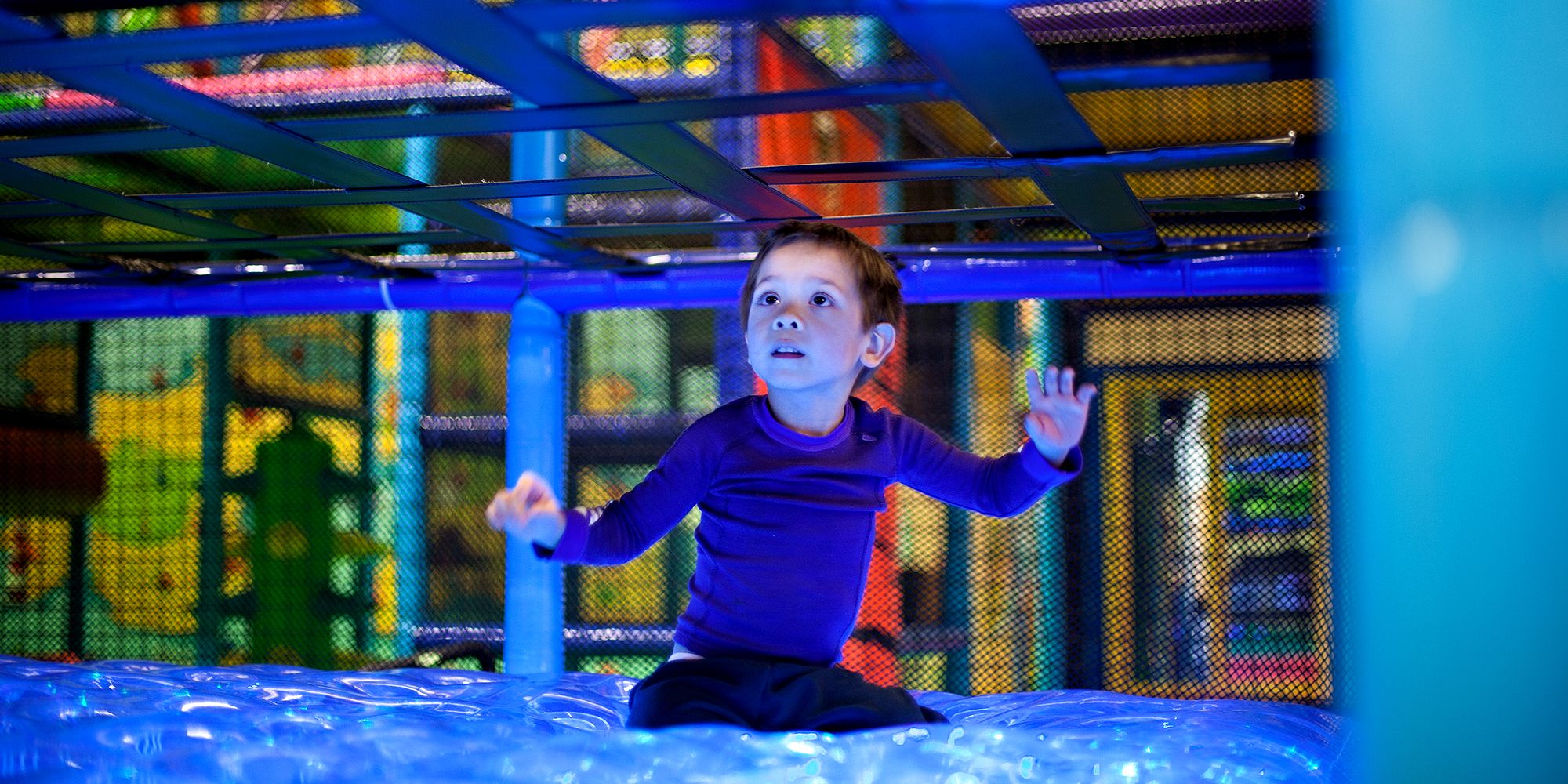 Lykkeland a play centre in Steinkjer - boy playing