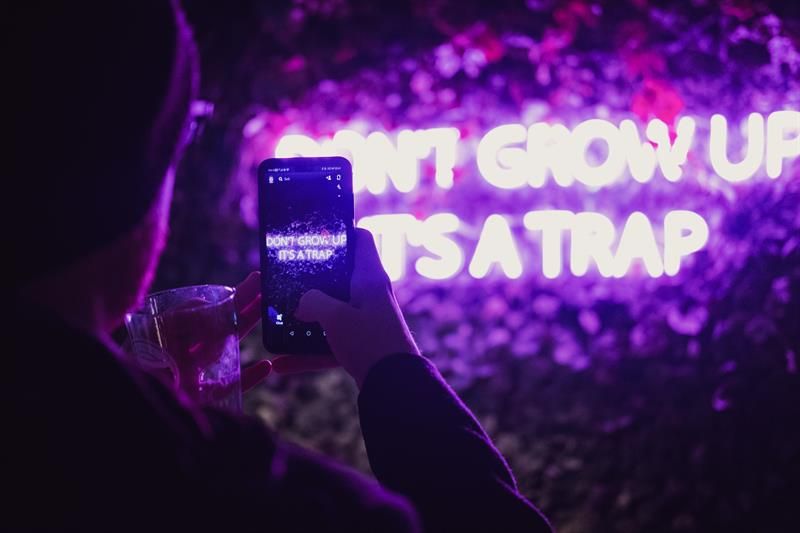 Sign: "Don't Grow up - It's a Trap"