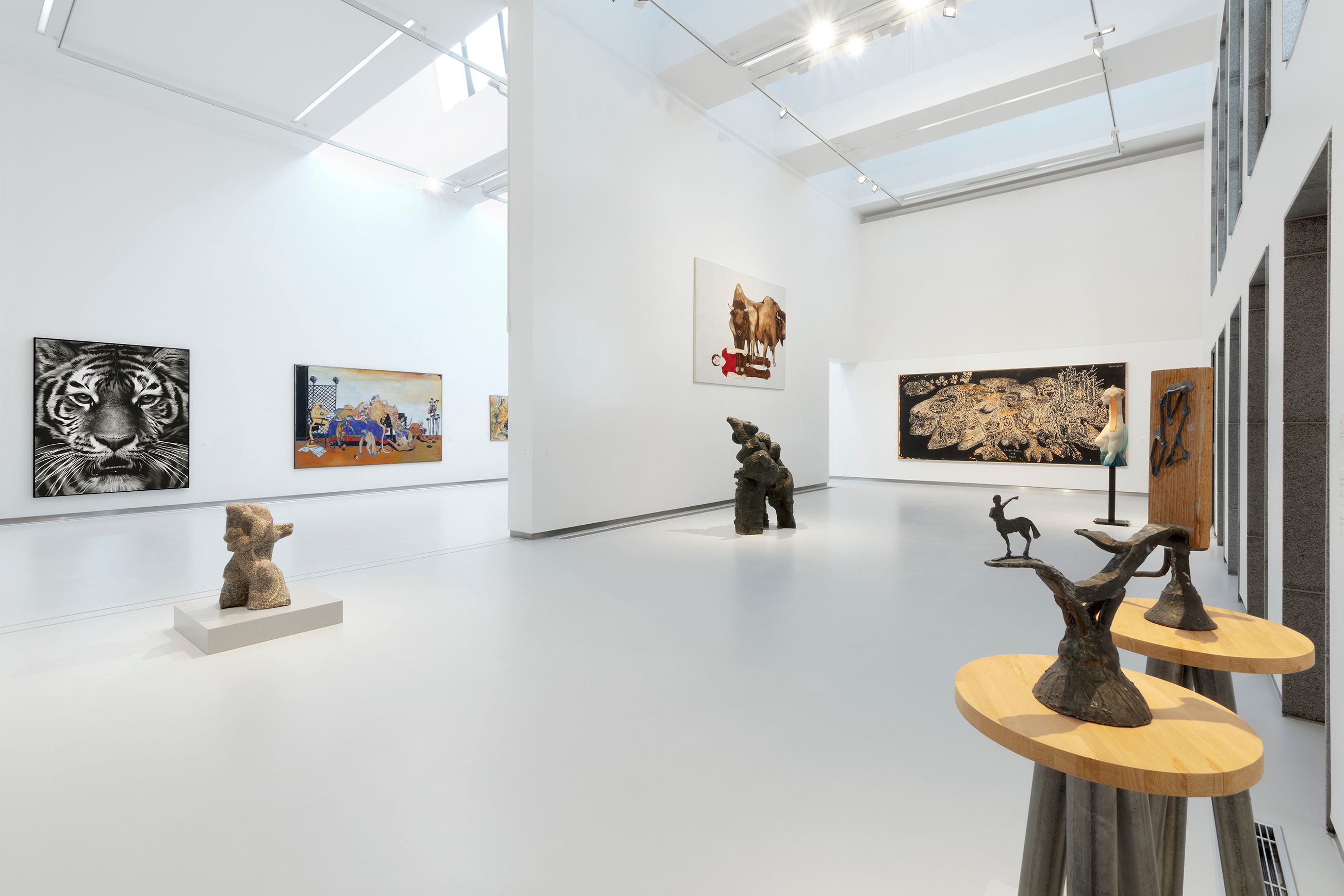art in a gallery