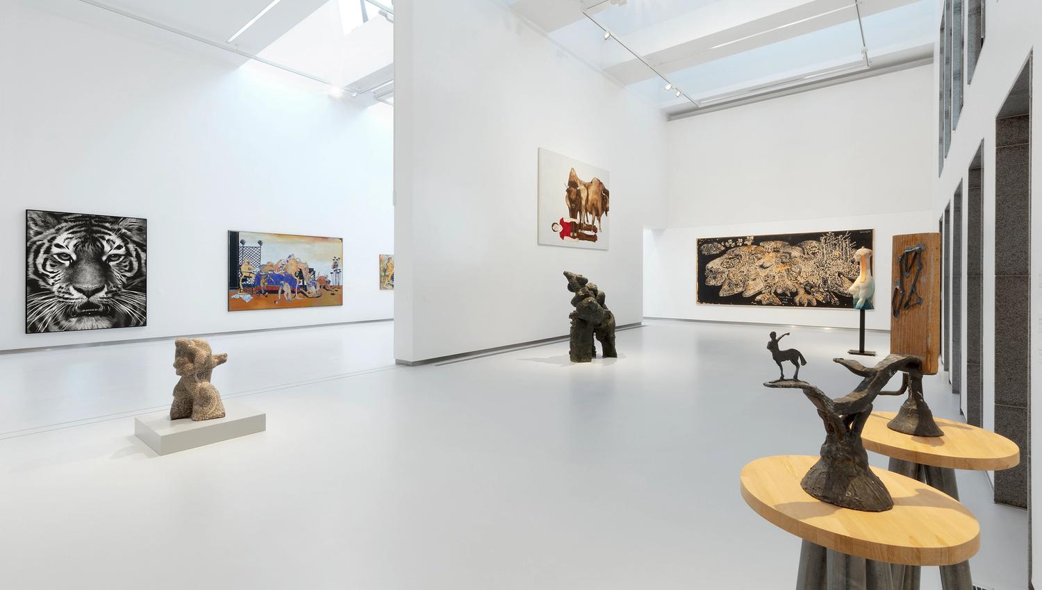 art in a gallery