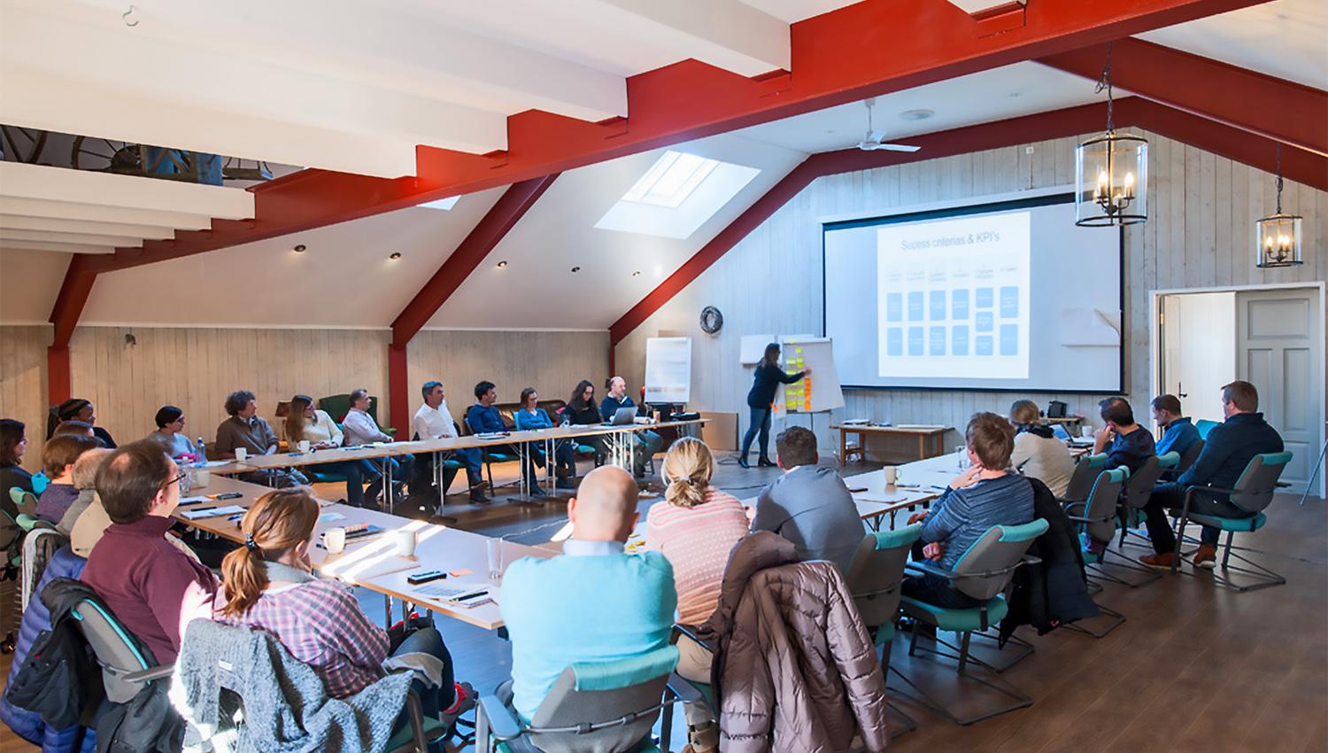 Konferansesal på Helgaker gård