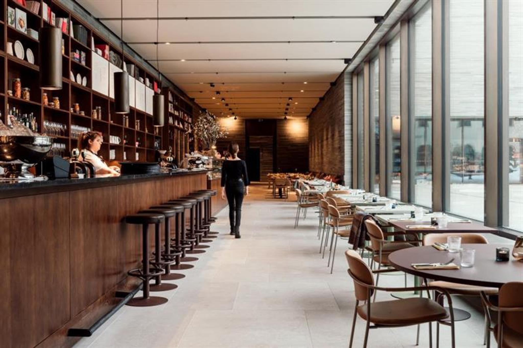 interior of the national museums cafe