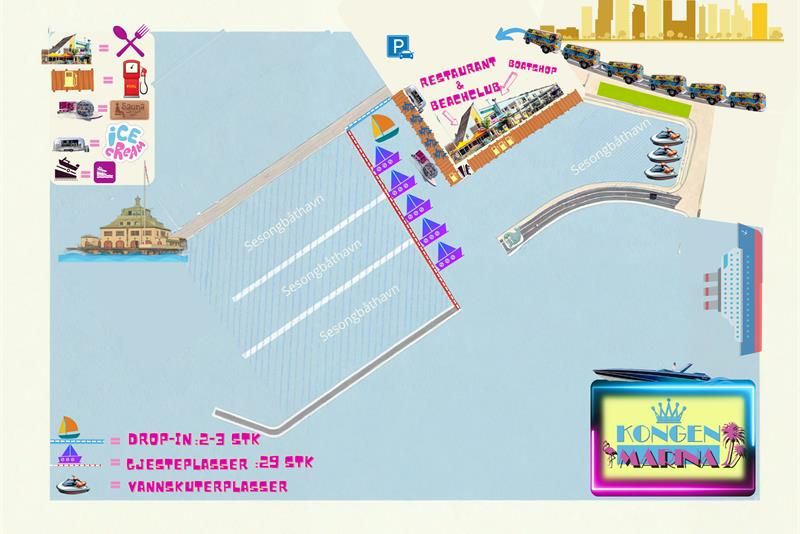 Kart over gjestehavnen