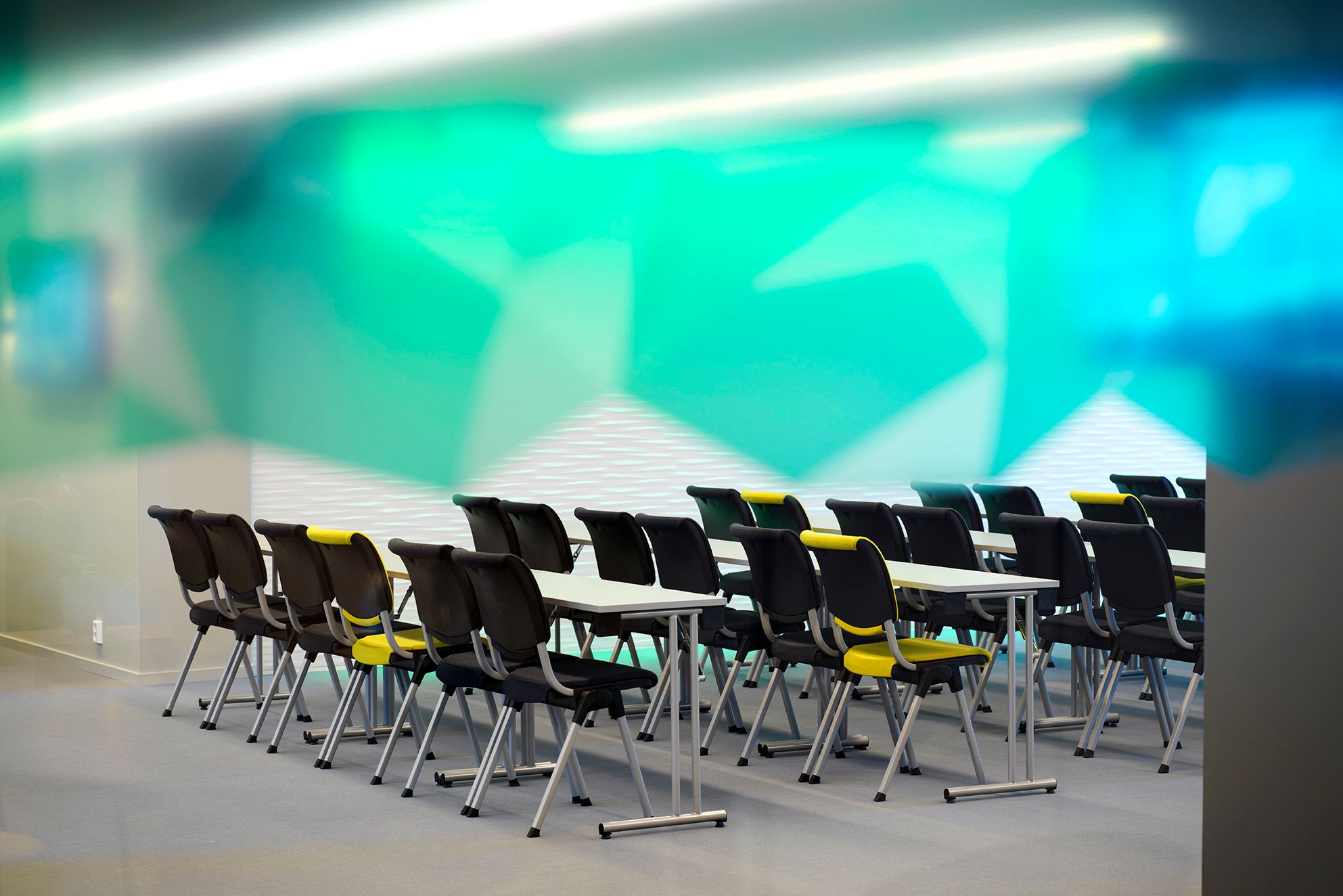 Seating areas.
